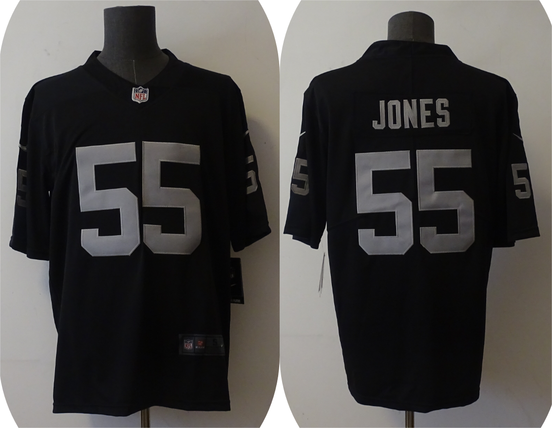Men's Las Vegas Raiders Chandler Jones #55 Black Game Jersey1