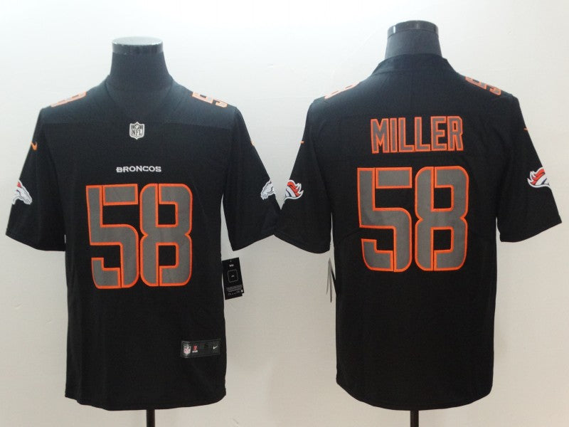 Men's Denver Broncos #58 Von Miller Black Alternate Game Jersey1