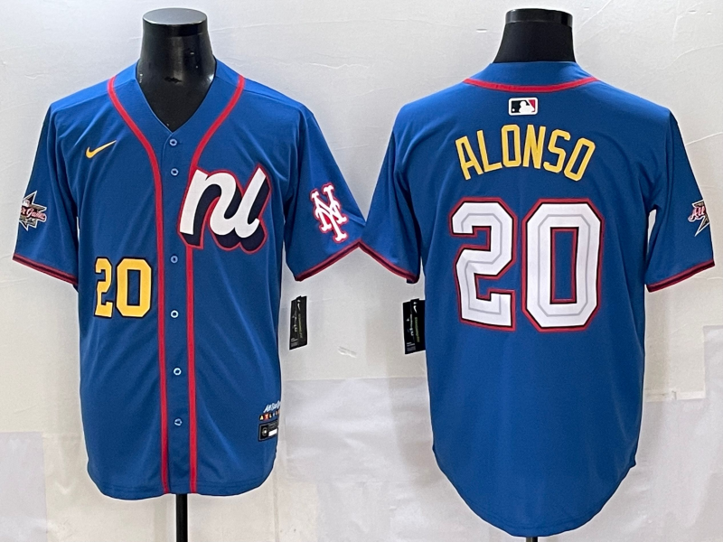 Men's National League Pete Alonso #20 Blue 2025 All-Star Edition Limited Player Jersey