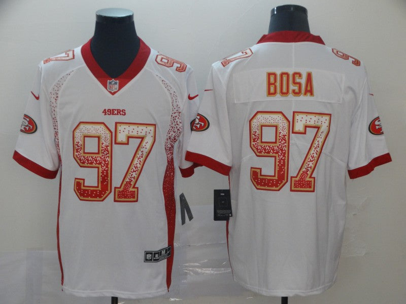 Men's San Francisco 49ers Nick Bosa #97 White Player Game Jersey1