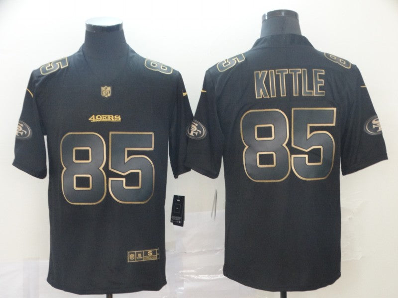 Men's San Francisco 49ers #85 George Kittle Black Game Jersey1