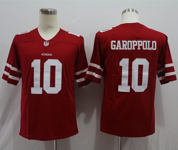 Men's San Francisco 49ers Jimmy Garoppolo #10 Red Game Jersey1