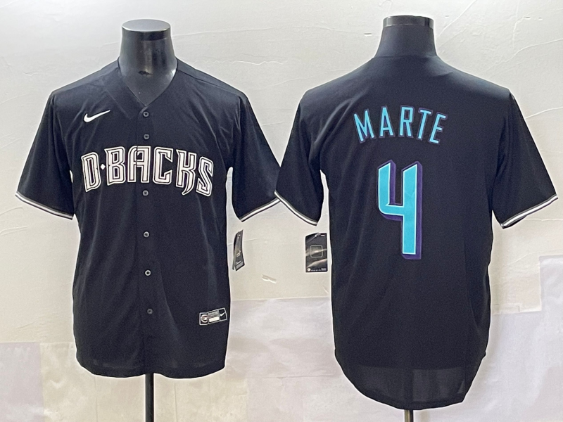 Men's Arizona Diamondbacks Ketel Marte #4 Black Player Jersey