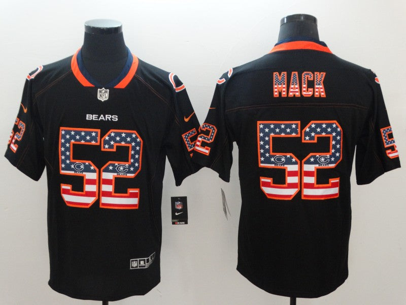 Men's Chicago Bears Khalil Mack #52 Black Game Jersey1