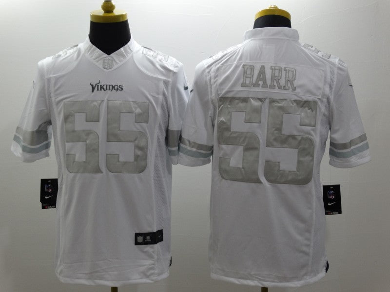 Men's Minnesota Vikings Anthony Barr #55 White Game Player Jersey1