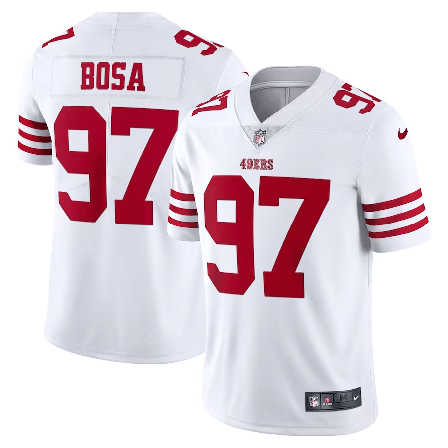 Nick Bosa San Francisco 49ers Nike Vapor Limited Jersey - White