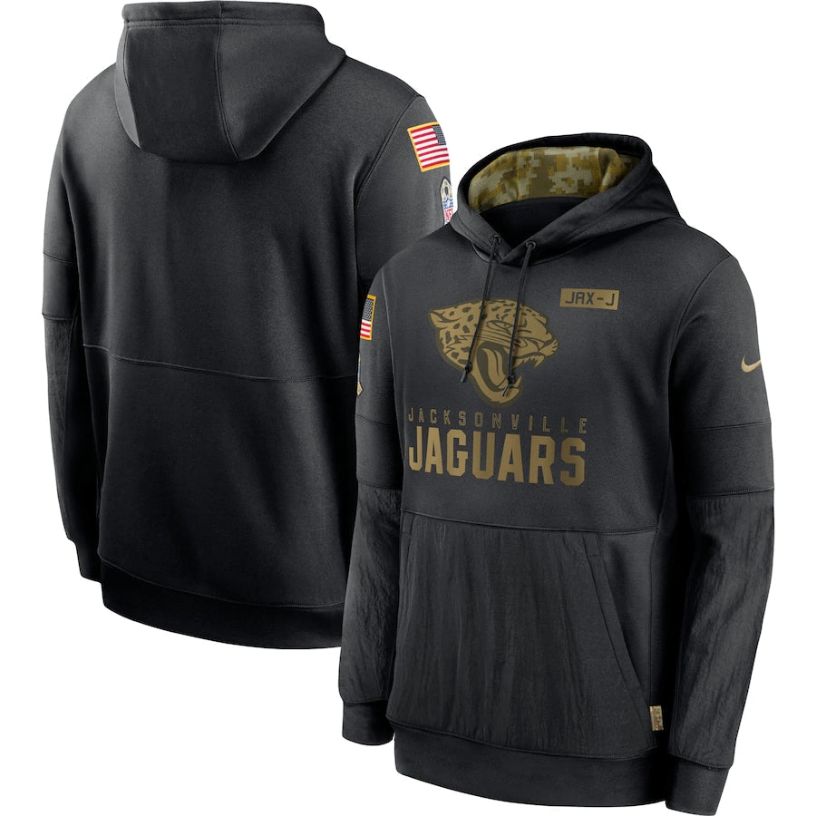 Men's Jacksonville Jaguars NFL 2020 Salute to Service Hoodie1 Black