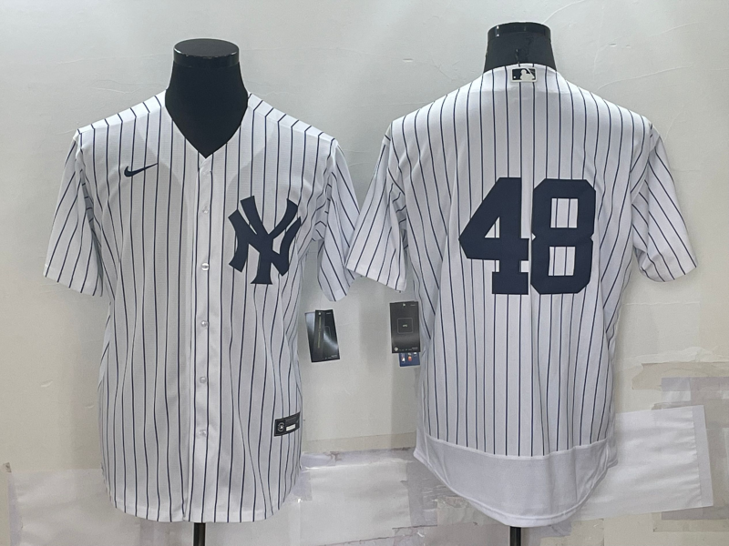 Men's New York Yankees Anthony Rizzo #48 White Replica Player Name Jersey1