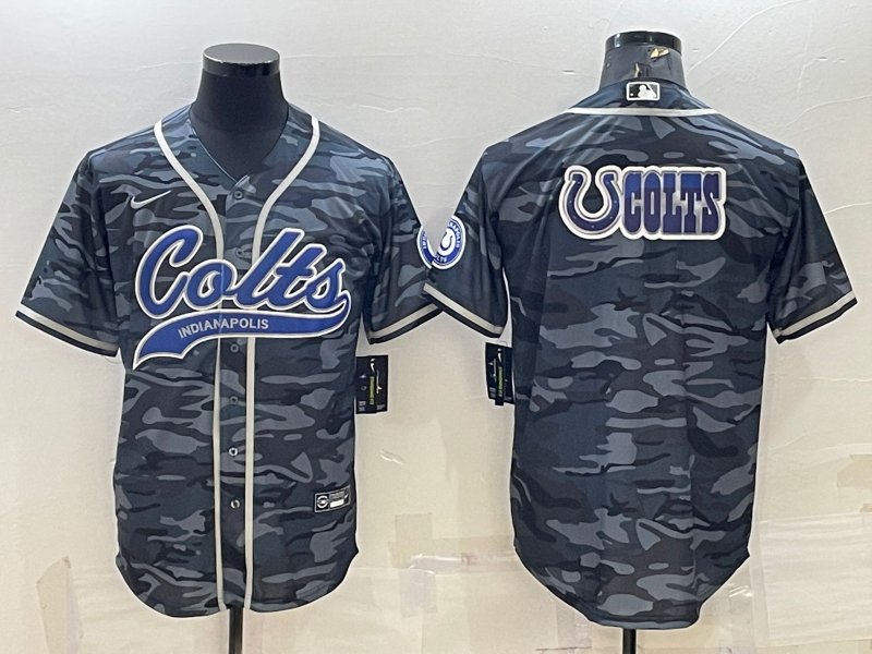 Men's Indianapolis Colts Grey Camouflage Game Jersey1