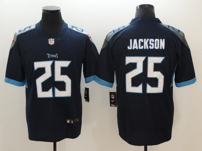 Men's Tennessee Titans Adoree Jackson #25 Navy Game Jersey1