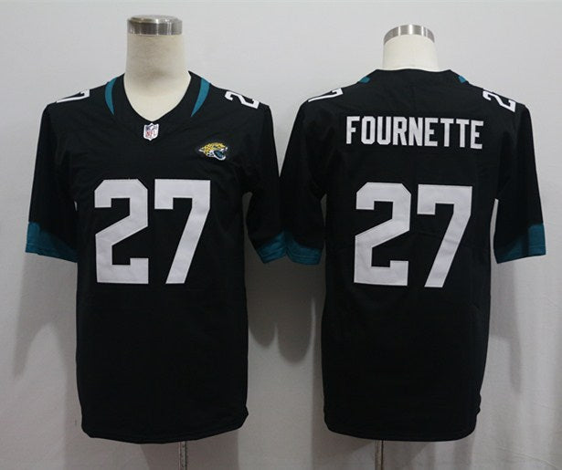 Men's Jacksonville Jaguars Leonard Fournette #27 Black Game Player Jersey1