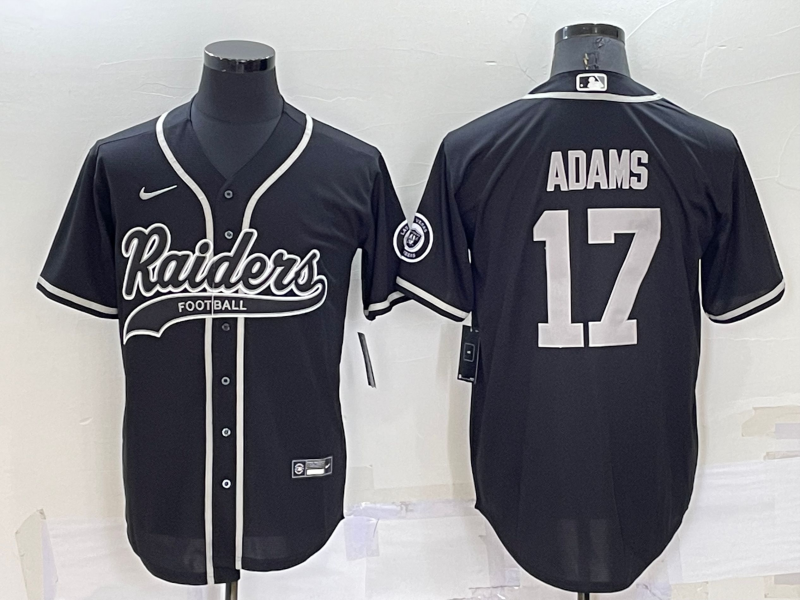 Men's Las Vegas Raiders Davante Adams #17 Black Game Jersey1 Joint Edition