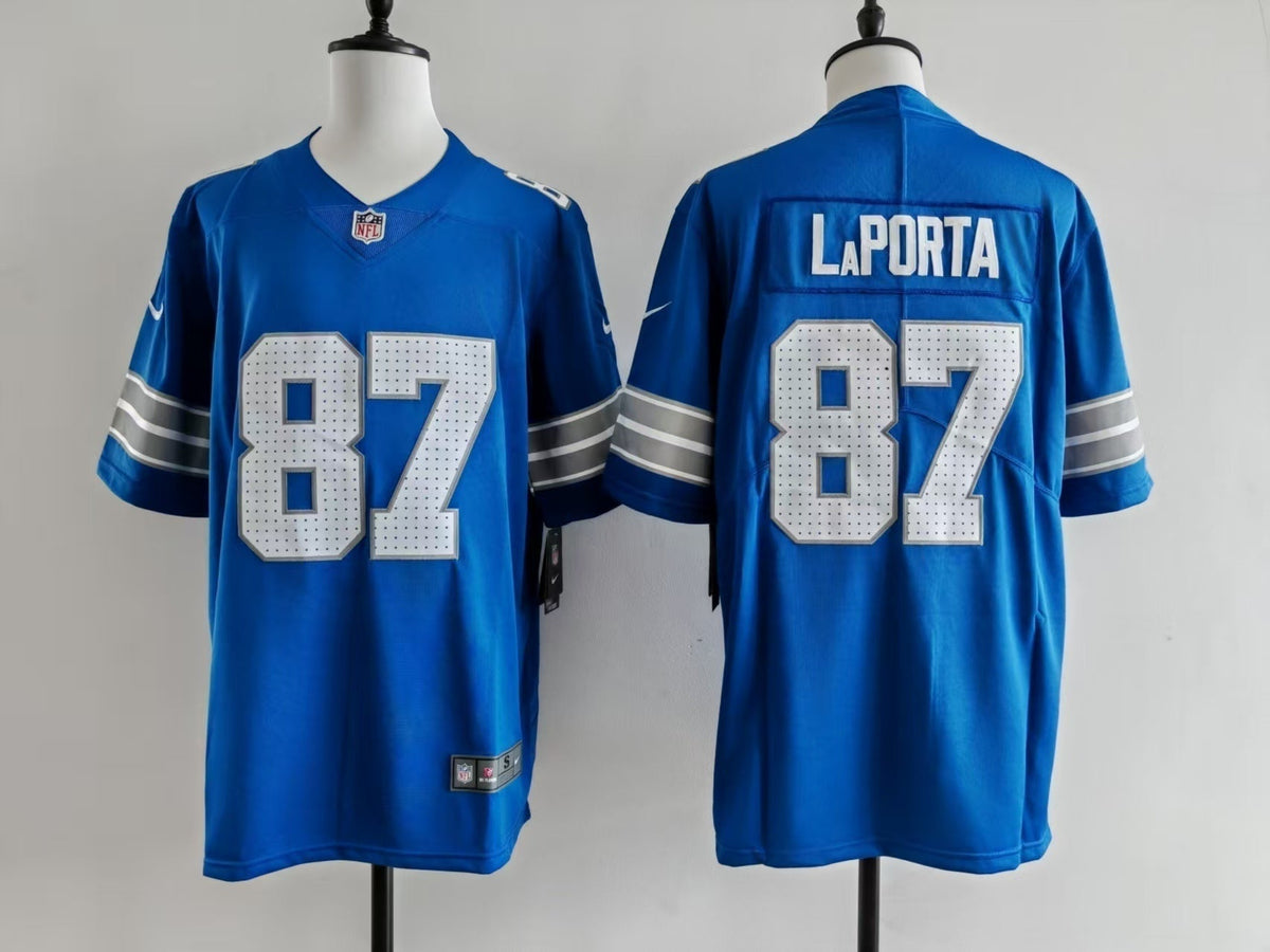 Men's Detroit Lions Sam LaPorta Jersey - Blue
