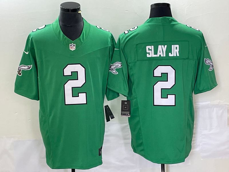 Men's Philadelphia Eagles Darius Slay Jr. #2 Kelly Green Game Jersey1