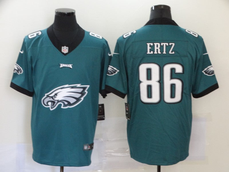 Men's Philadelphia Eagles Zach Ertz #86 Midnight Green Game Player Jersey1