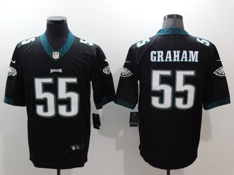 Men's Philadelphia Eagles Brandon Graham #55 Black Game Jersey1