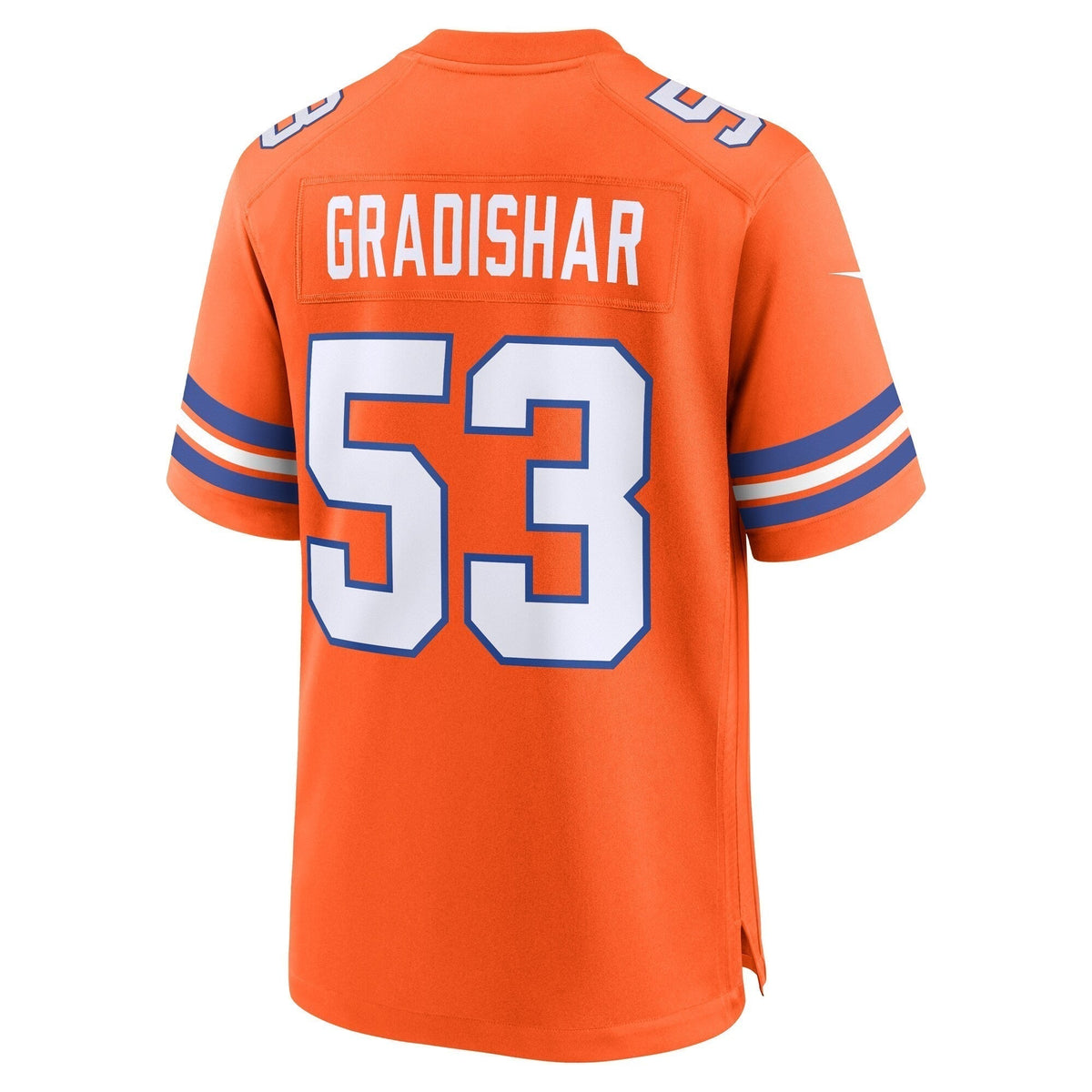 Randy Gradishar Denver Broncos Nike Mile High Collection 1977 Throwback Retired Game Jersey - Orange