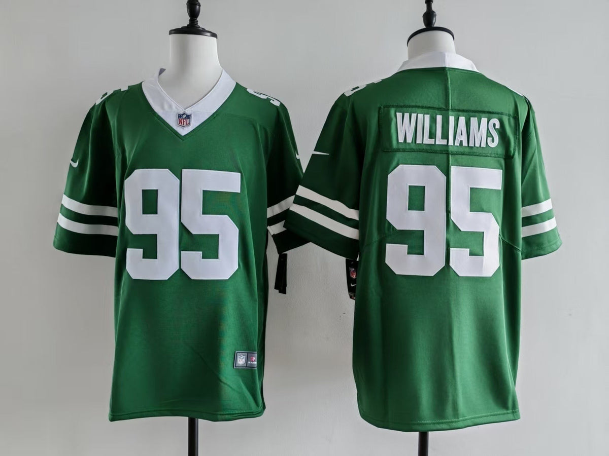 Men's New York Jets Quinnen Williams Jersey-Green
