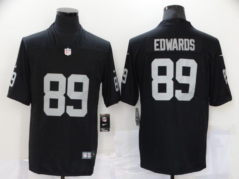 Men's Las Vegas Raiders Bryan Edwards #89 Black Game Jersey1