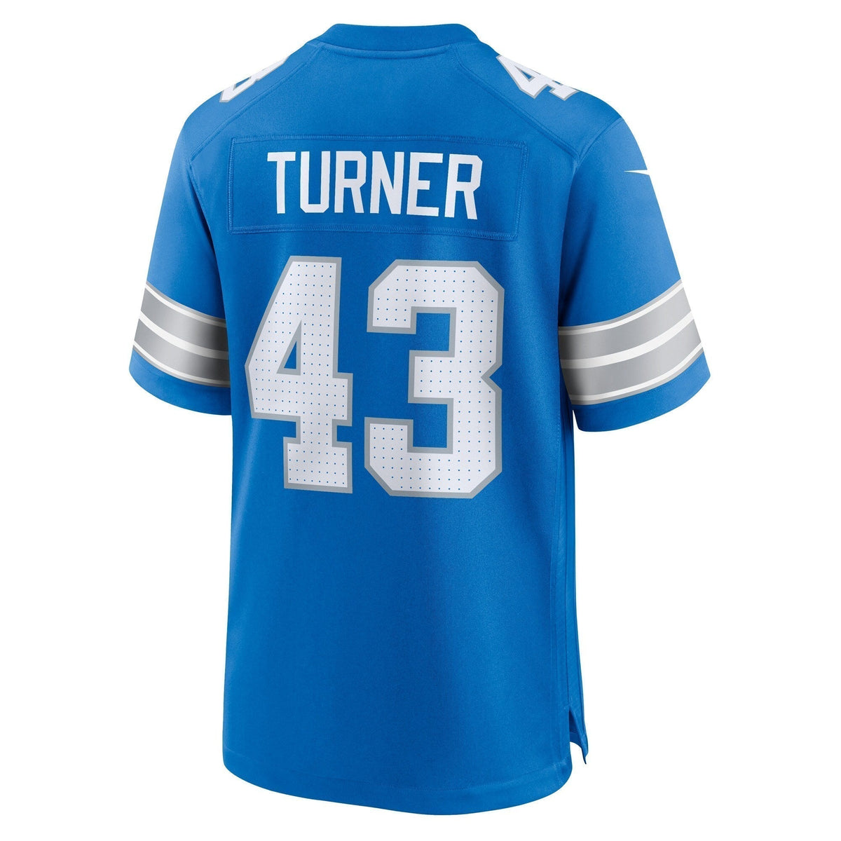 James Turner Detroit Lions Nike Game Jersey - Blue