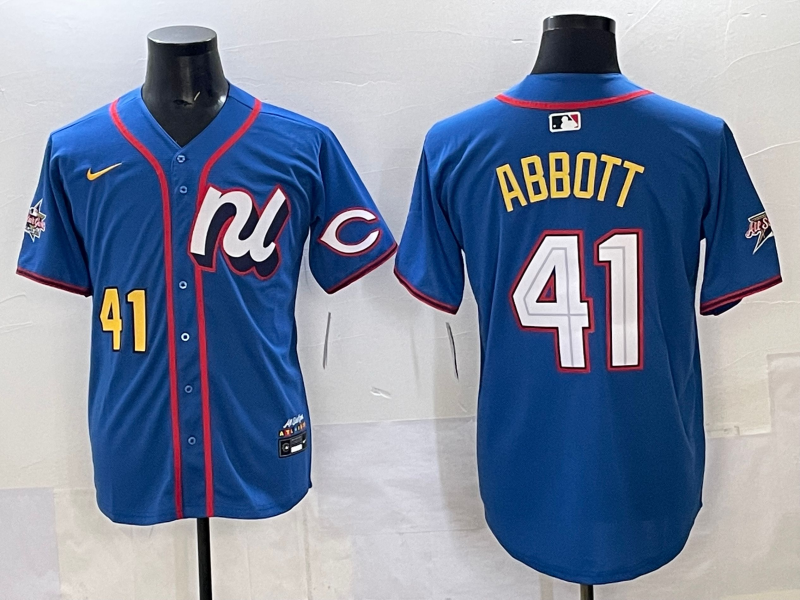 Men's National League Elly De La Cruz #44 Blue 2025 All-Star Edition Limited Player Jersey