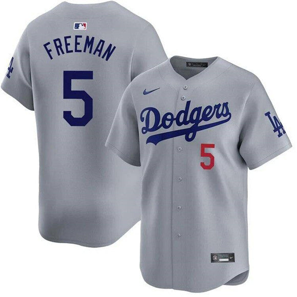 Freddie Freeman Los Angeles Dodgers Player Jersey - Gray