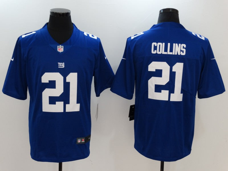 Men's New York Giants Landon Collins #21 Blue Game Jersey1