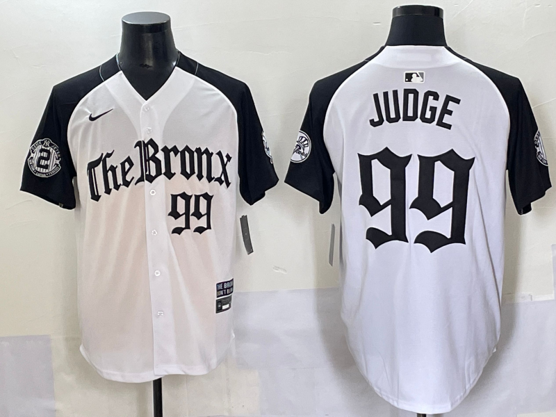 Men's New York Yankees Aaron Judge #99 White Alternate Player Jersey