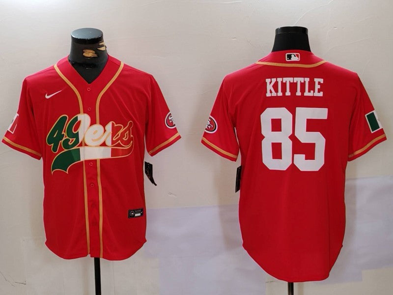 Men's San Francisco 49ers George Kittle #85 Scarlet Game Jersey1