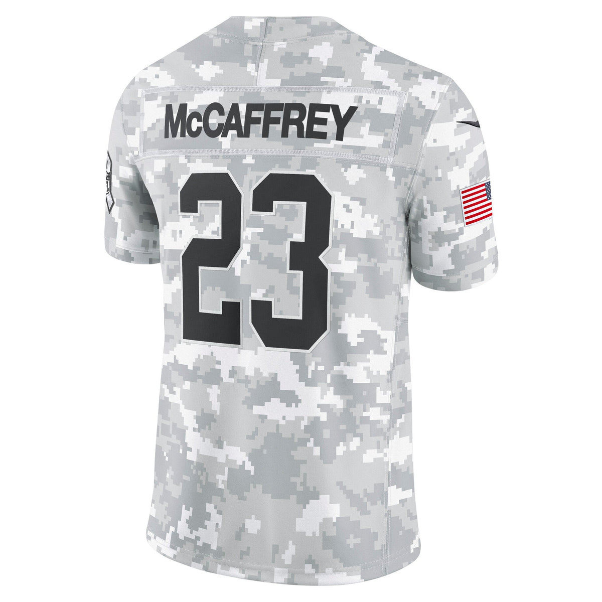 Christian McCaffrey San Francisco 49ers Nike 2024 Salute to Service Limited Jersey - Arctic Camo