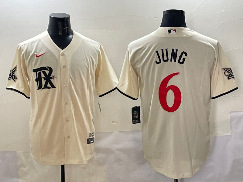 Men's Texas Rangers Josh Jung #6 Cream City Connect Limited Player Jersey