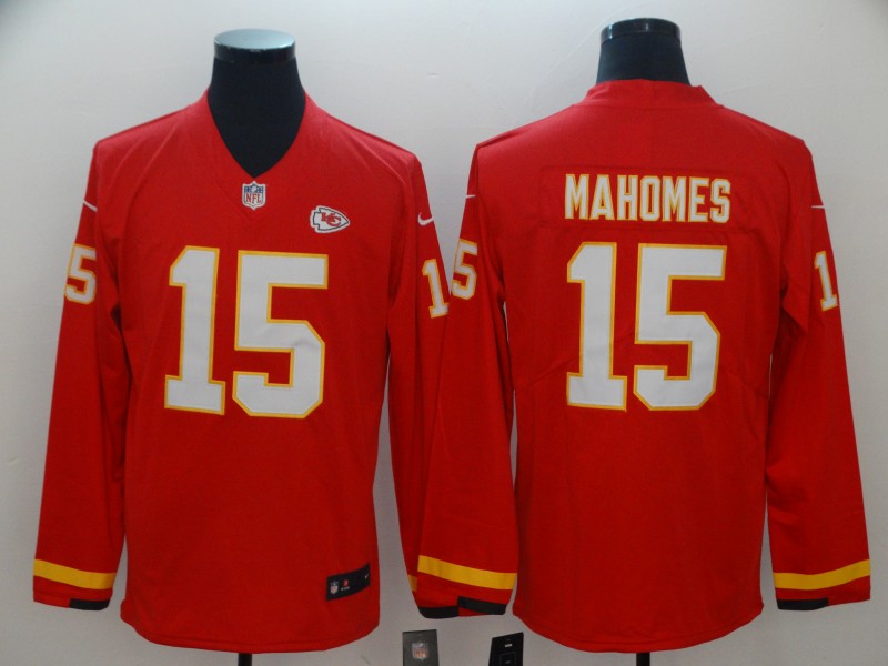 Men's Kansas City Chiefs Patrick Mahomes Red Alternate Game Jersey1