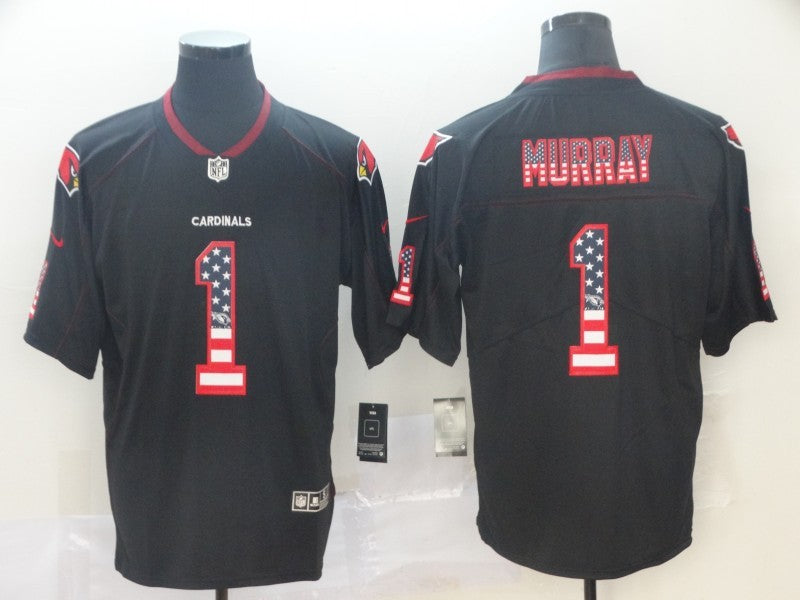 Men's Arizona Cardinals Kyler Murray #1 Black Alternate Game Jersey1