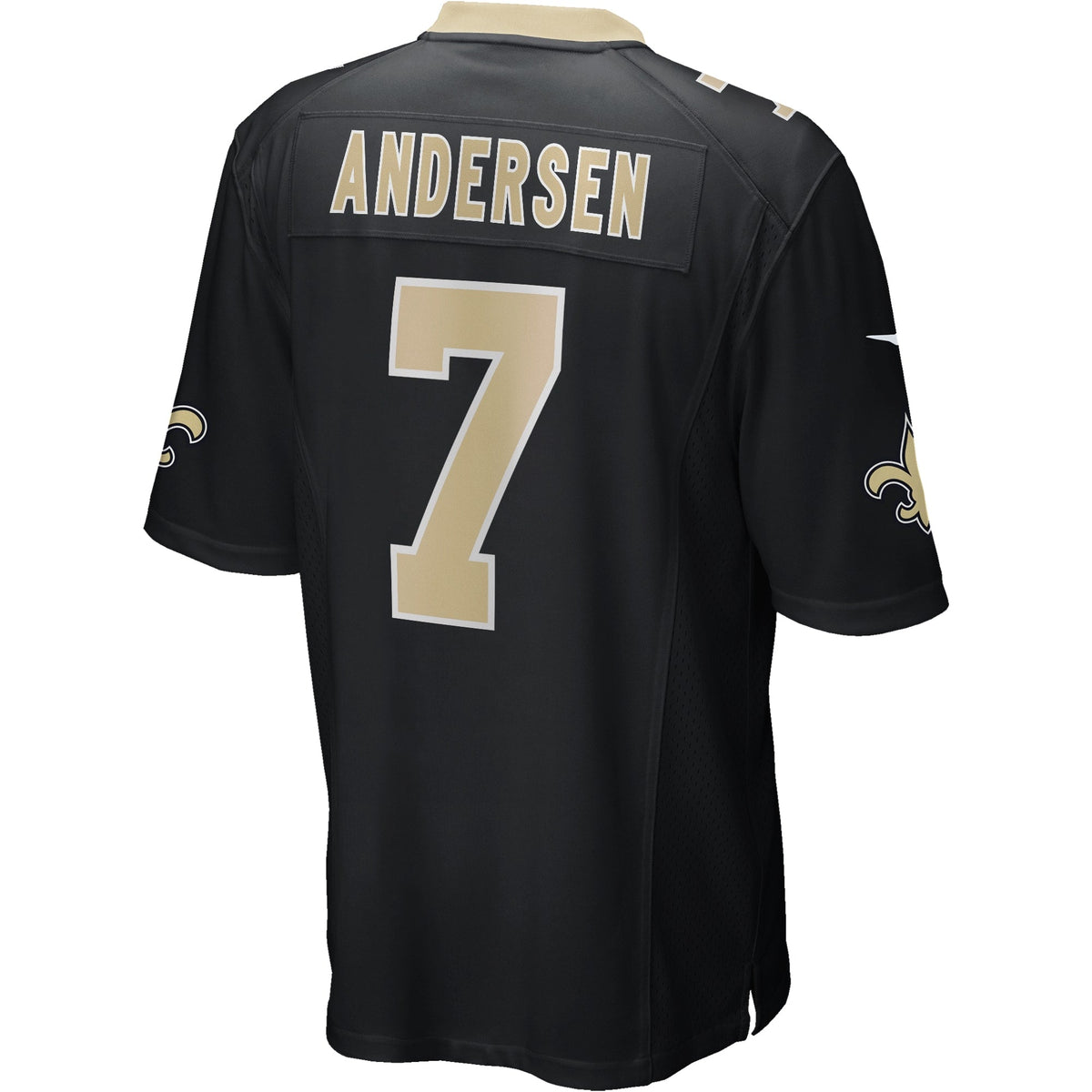 Morten Andersen New Orleans Saints Nike Game Retired Jersey - Black