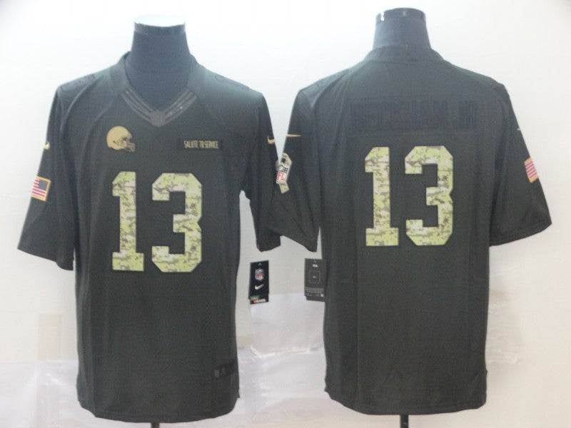 Men's Cleveland Browns #13 Odell Beckham Jr. Black Game Jersey1