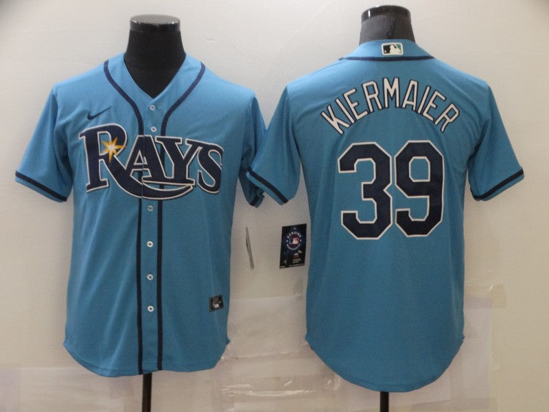 Men's Tampa Bay Rays Kevin Kiermaier #39 Blue Replica Baseball Jersey1