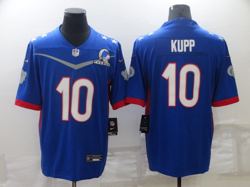 Men's Los Angeles Rams Cooper Kupp #10 Blue ALL STAR Game Jersey1