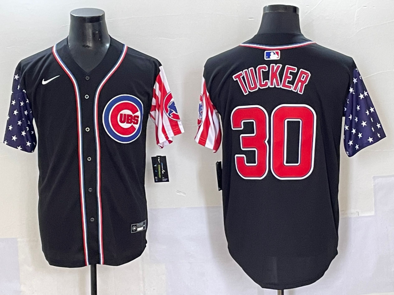 Men's Chicago Cubs Kyle Tucker #30 Black Limited Player Jersey