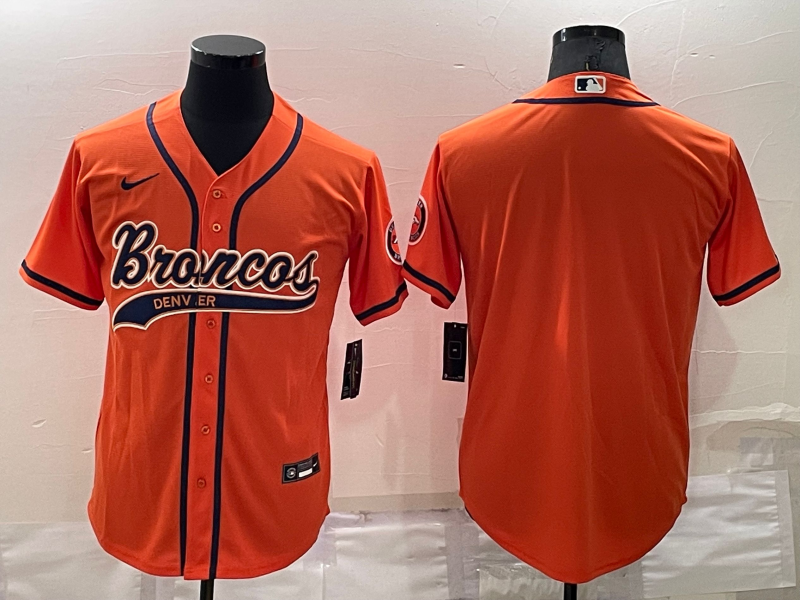 Men's Denver Broncos Orange Blank Jersey1