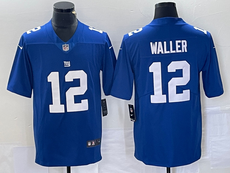 Men's New York Giants Darren Waller #12 Royal Alternate Game Jersey1