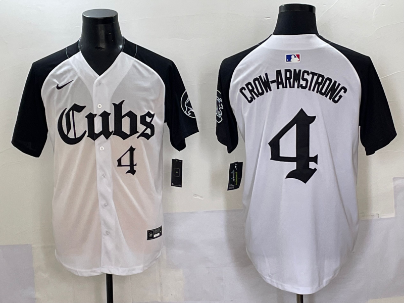 Men's Chicago Cubs Pete Crow-Armstrong #4 White Game Jersey