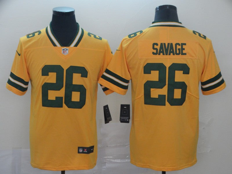 Men's Green Bay Packers Darnell Savage #26 Yellow Inverted Legend Jersey1