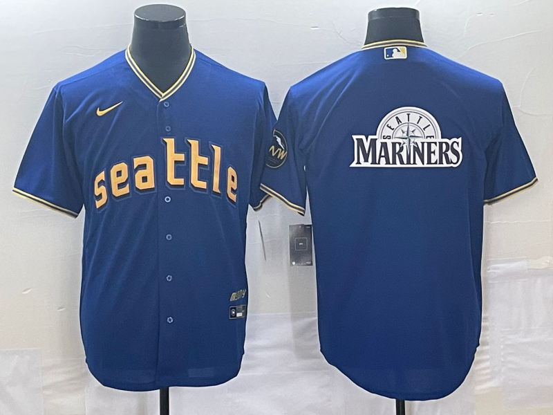 Men's Seattle Mariners Royal 2023 City Connect Replica Jersey1