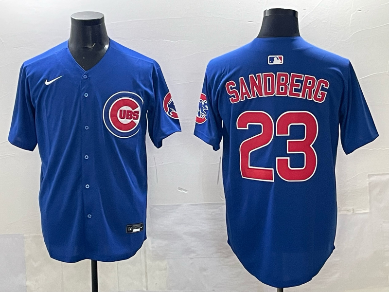 Men's Chicago Cubs Ryne Sandberg #23 Royal Limited Player Jersey