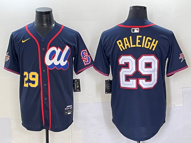 Men's American League Cal Raleigh #29 Navy 2025 All-Star Edition Limited Player Jersey