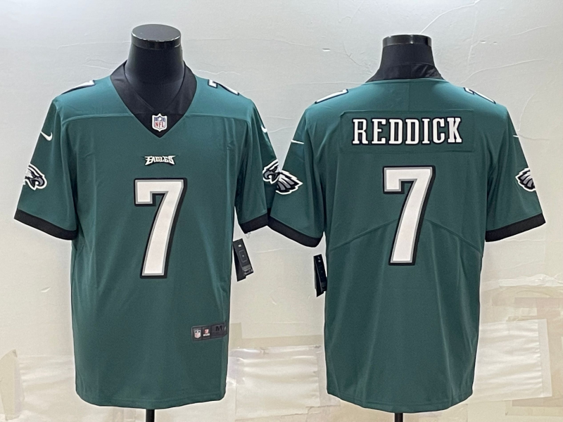 Men's Philadelphia Eagles Haason Reddick #7 Midnight Green Game Jersey1