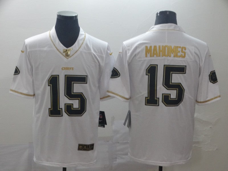 Men's Kansas City Chiefs Patrick Mahomes White Authentic Game Jersey1