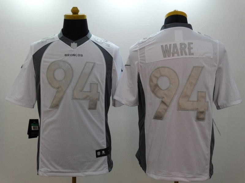 Men's Denver Broncos DeMarcus Ware #94 White Game Jersey1