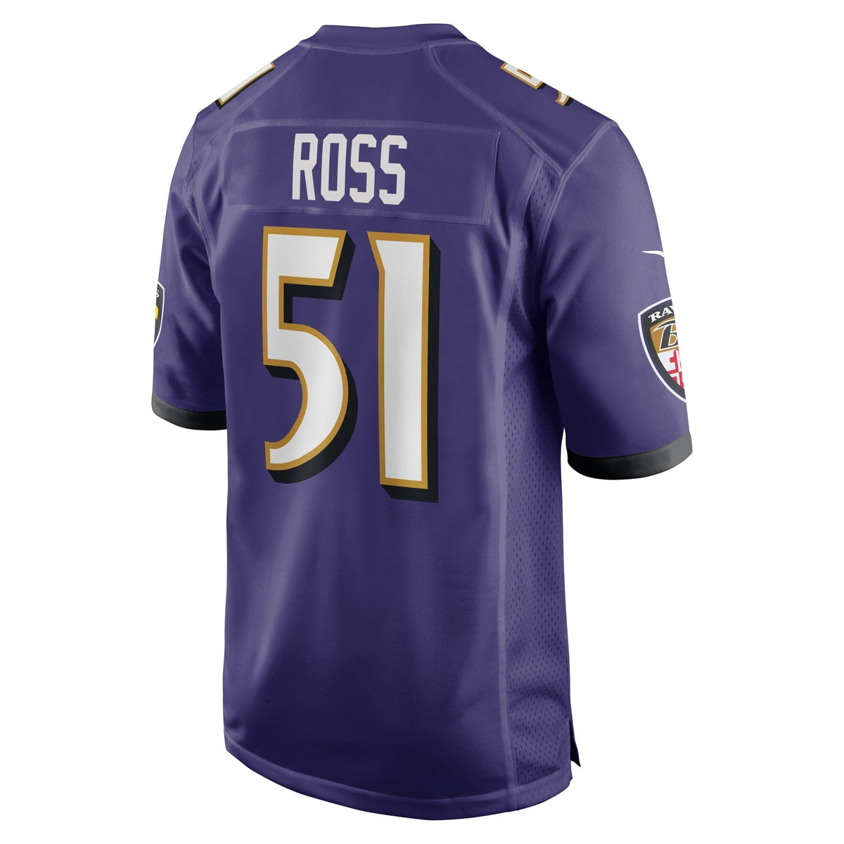 Josh Ross Baltimore Ravens Nike Game Jersey - Purple