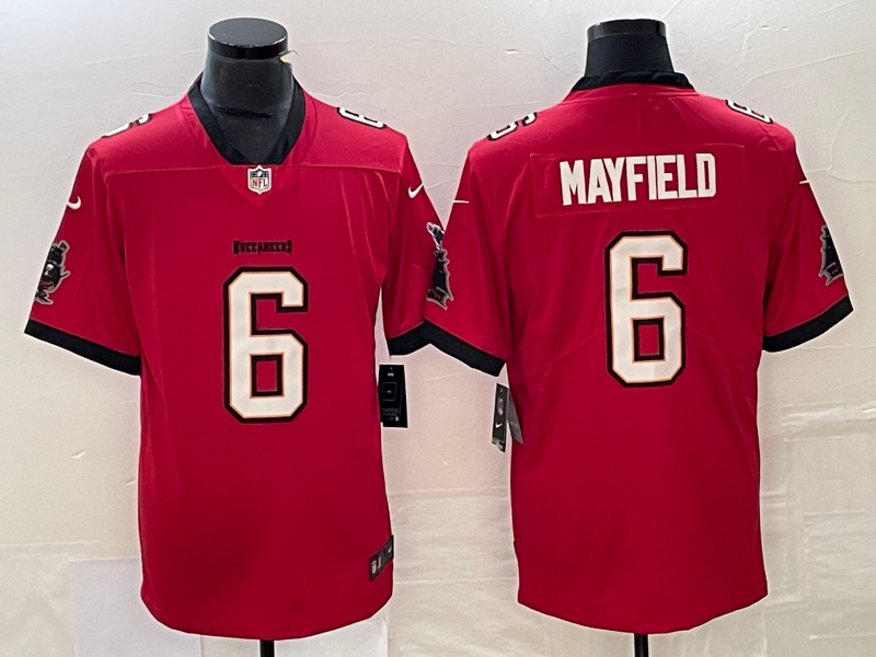 Men's Tampa Bay Buccaneers Baker Mayfield #6 Red Game Jersey1